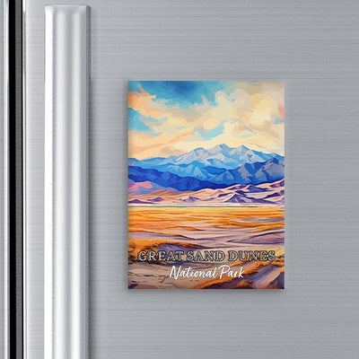Great Sand Dunes National Park Magnet - Pop Art-Inspired Classic Keepsake Collection - My Nature Book Adventures