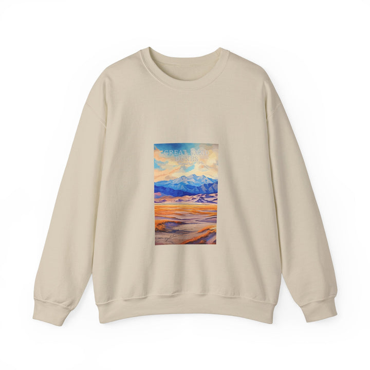 Great Sand Dunes National Park - Pop Art Inspired Crewneck Sweatshirt - My Nature Book Adventures