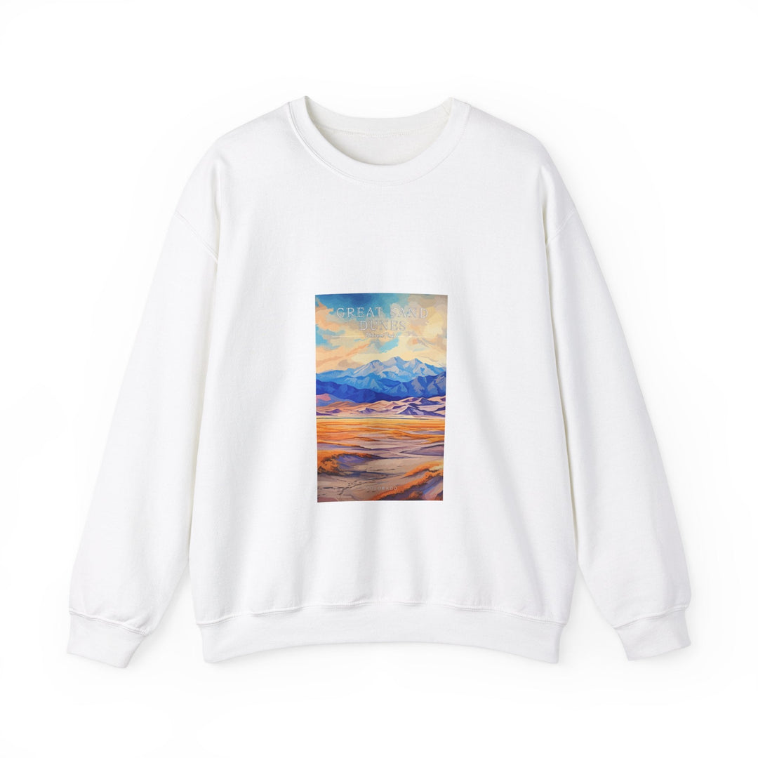 Great Sand Dunes National Park - Pop Art Inspired Crewneck Sweatshirt - My Nature Book Adventures