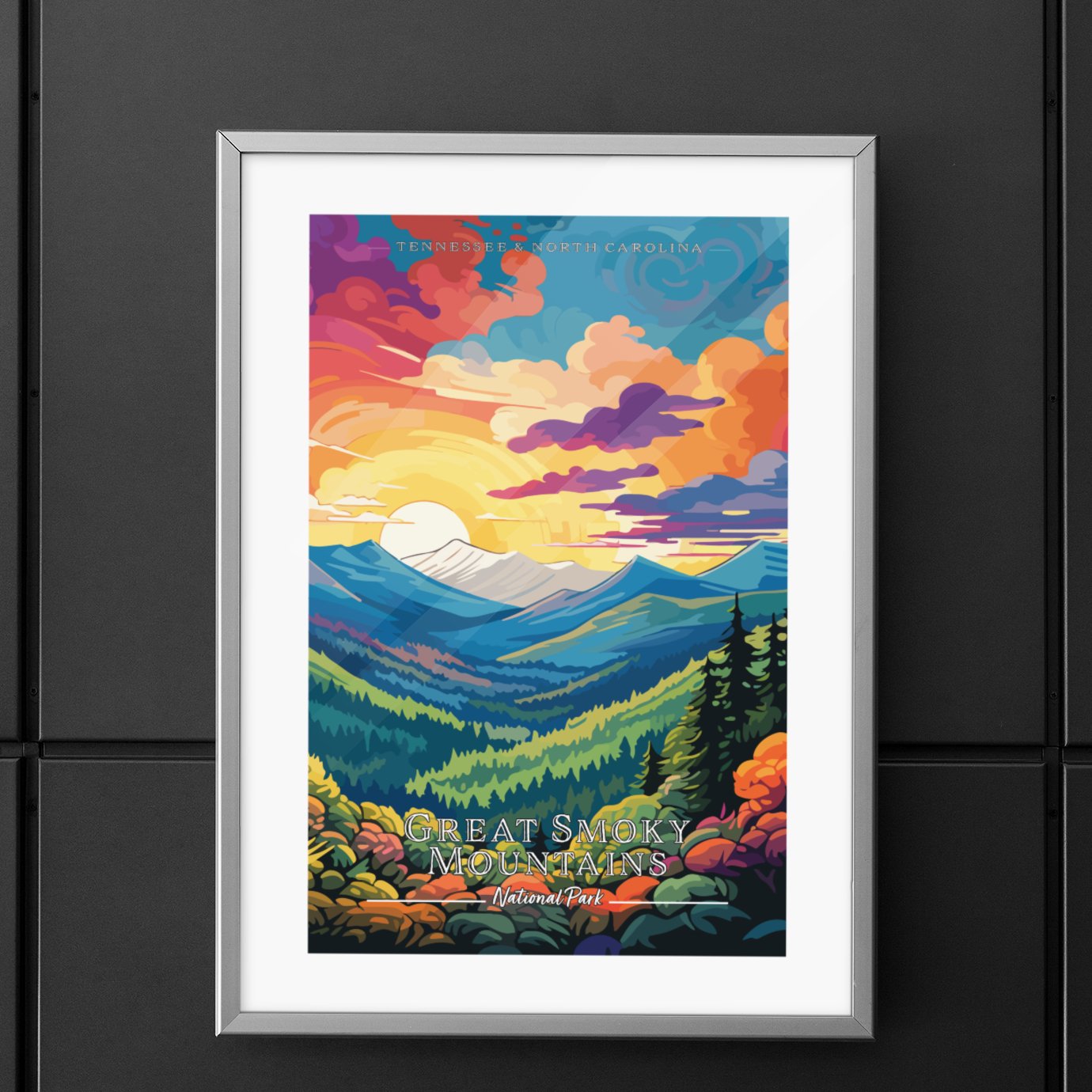 Great Smoky Mountains National Park Commemorative Poster: A Pop Art Tr ...