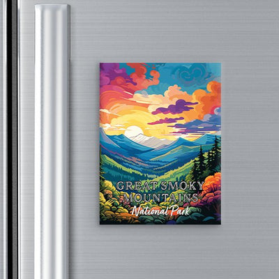 Great Smoky Mountains National Park Magnet - Pop Art-Inspired Classic Keepsake Collection - My Nature Book Adventures