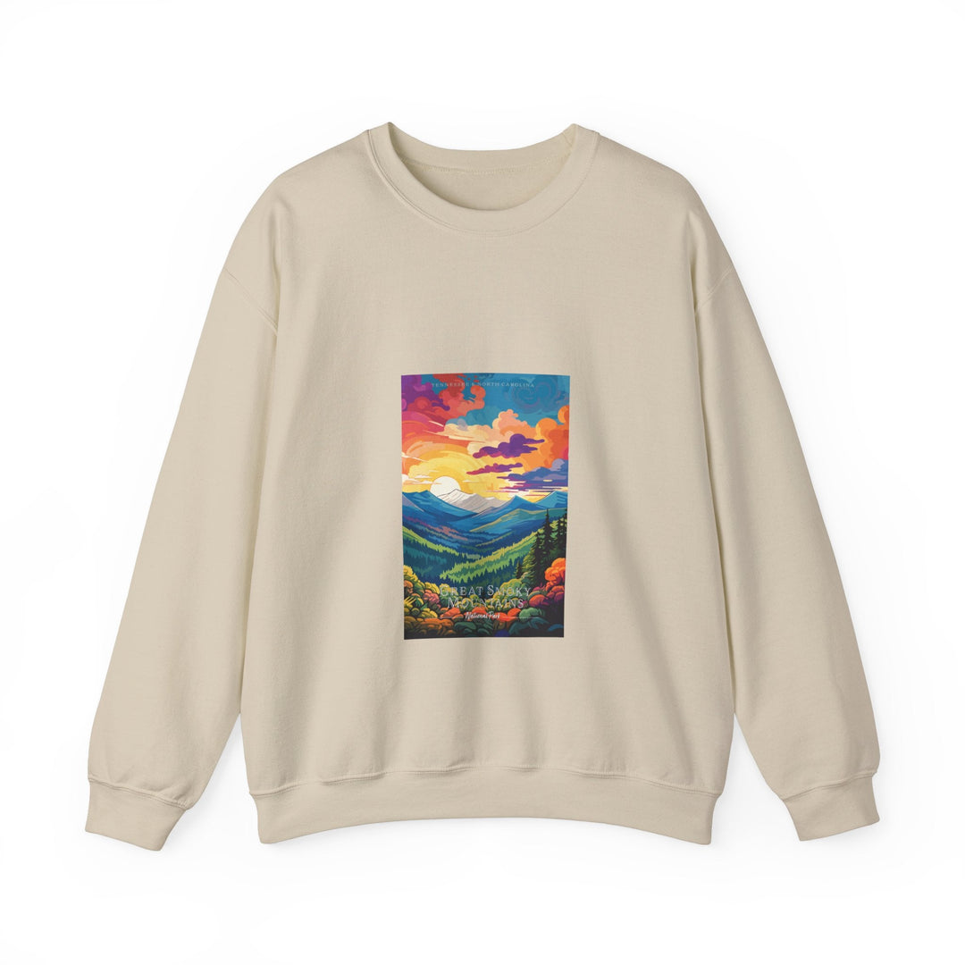 Great Smoky Mountains National Park - Pop Art Inspired Crewneck Sweatshirt - My Nature Book Adventures