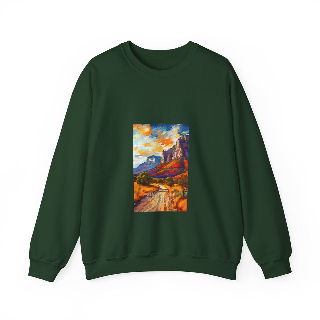 Guadalupe Mountains National Park - Pop Art Inspired Crewneck Sweatshirt - My Nature Book Adventures