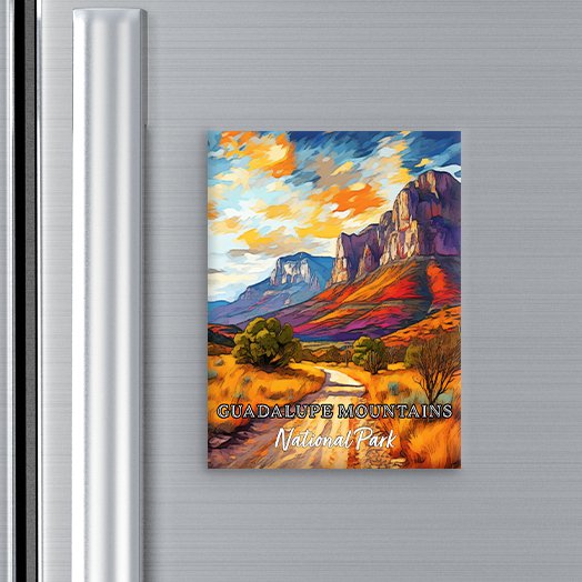 Guadalupe National Park Magnet - Pop Art-Inspired Classic Keepsake Collection - My Nature Book Adventures