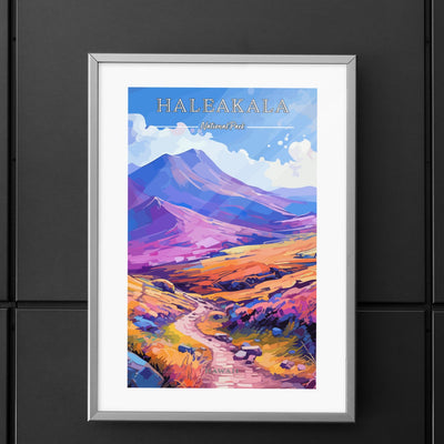 Haleakala National Park Commemorative Poster: A Pop Art Tribute - My Nature Book Adventures
