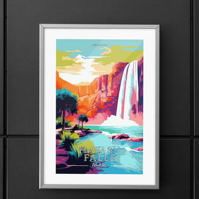 Havasu Falls - Must See Commemorative Poster: A Pop Art Tribute - My Nature Book Adventures