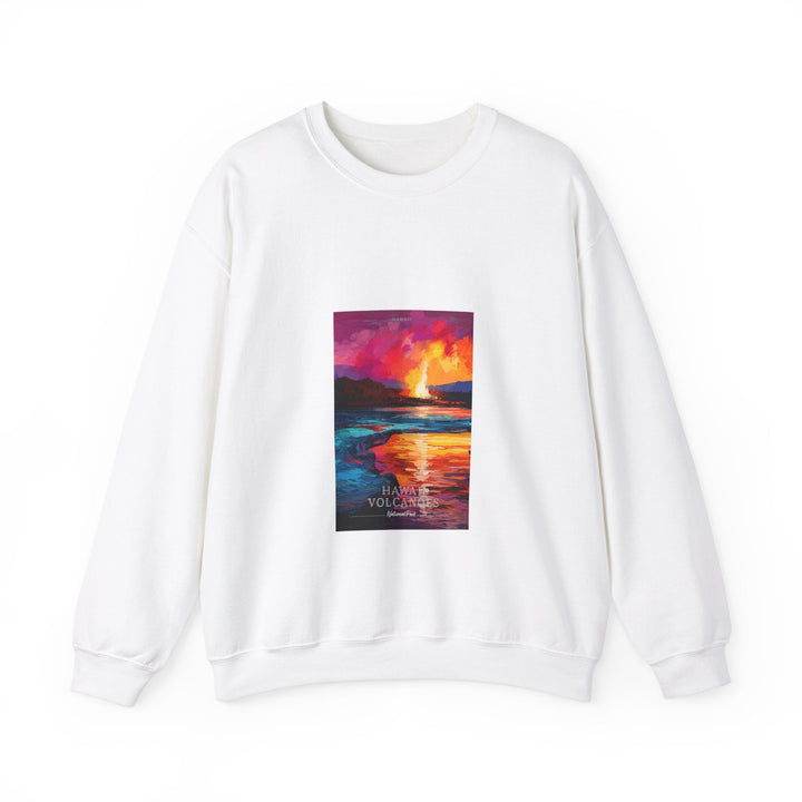 Hawaii Volcanoes National Park - Pop Art Inspired Crewneck Sweatshirt - My Nature Book Adventures