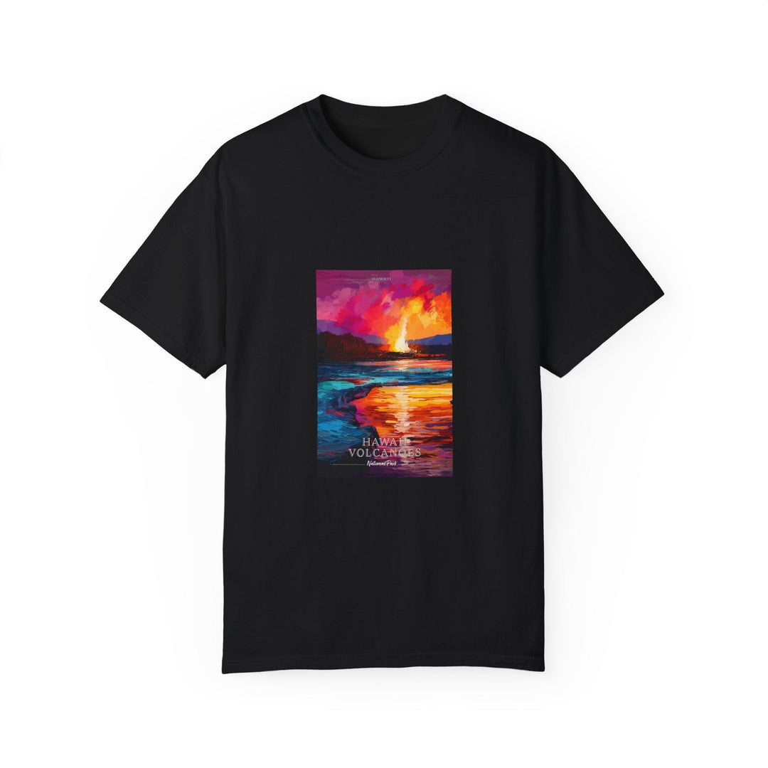 Hawaii Volcanoes National Park Pop Art T-shirt - My Nature Book Adventures