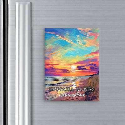 Indiana Dunes National Park Magnet - Pop Art-Inspired Classic Keepsake Collection - My Nature Book Adventures