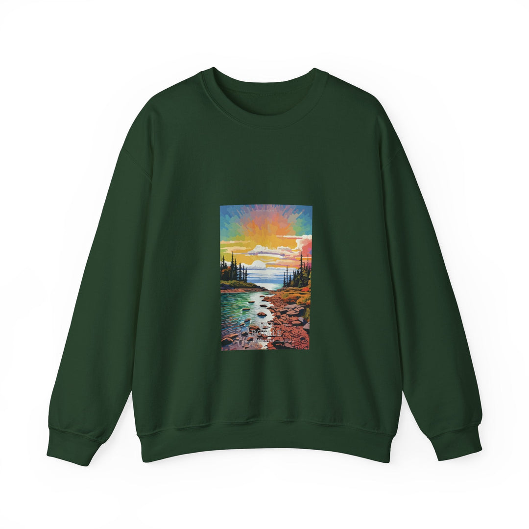 Isle Royale National Park - Pop Art Inspired Crewneck Sweatshirt - My Nature Book Adventures