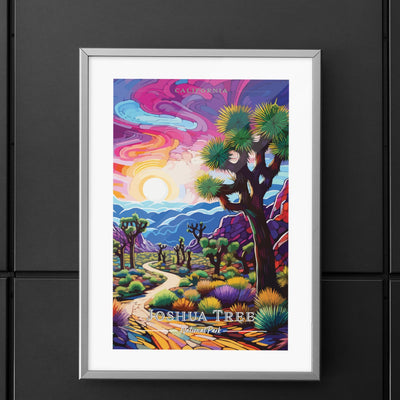 Joshua Tree National Park Commemorative Poster: A Pop Art Tribute - My Nature Book Adventures