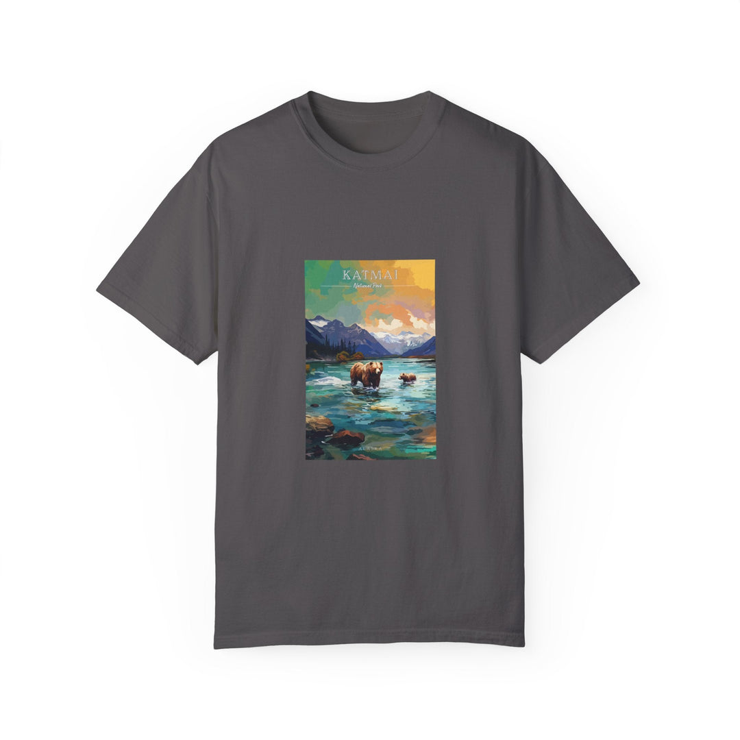 Katmai National Park Pop Art T-shirt - My Nature Book Adventures