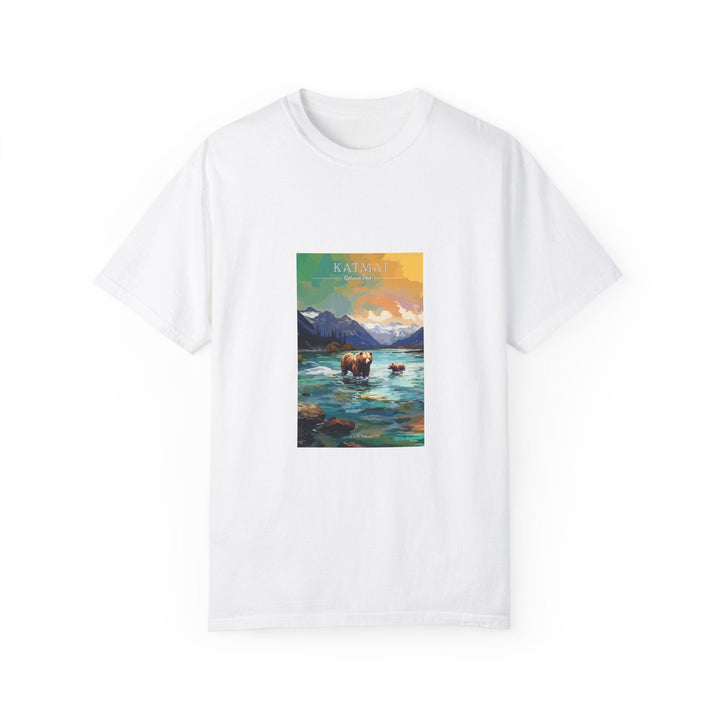Katmai National Park Pop Art T-shirt - My Nature Book Adventures