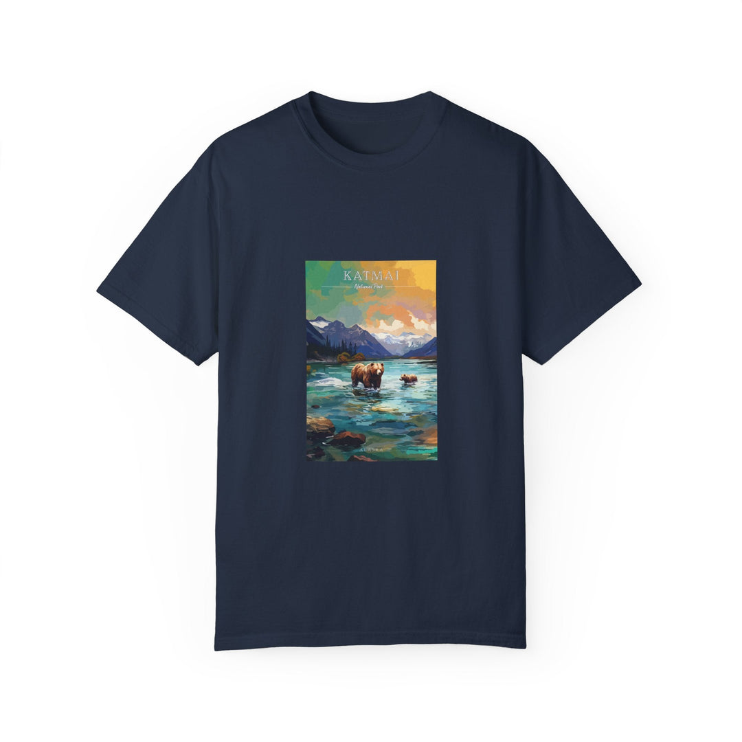 Katmai National Park Pop Art T-shirt - My Nature Book Adventures