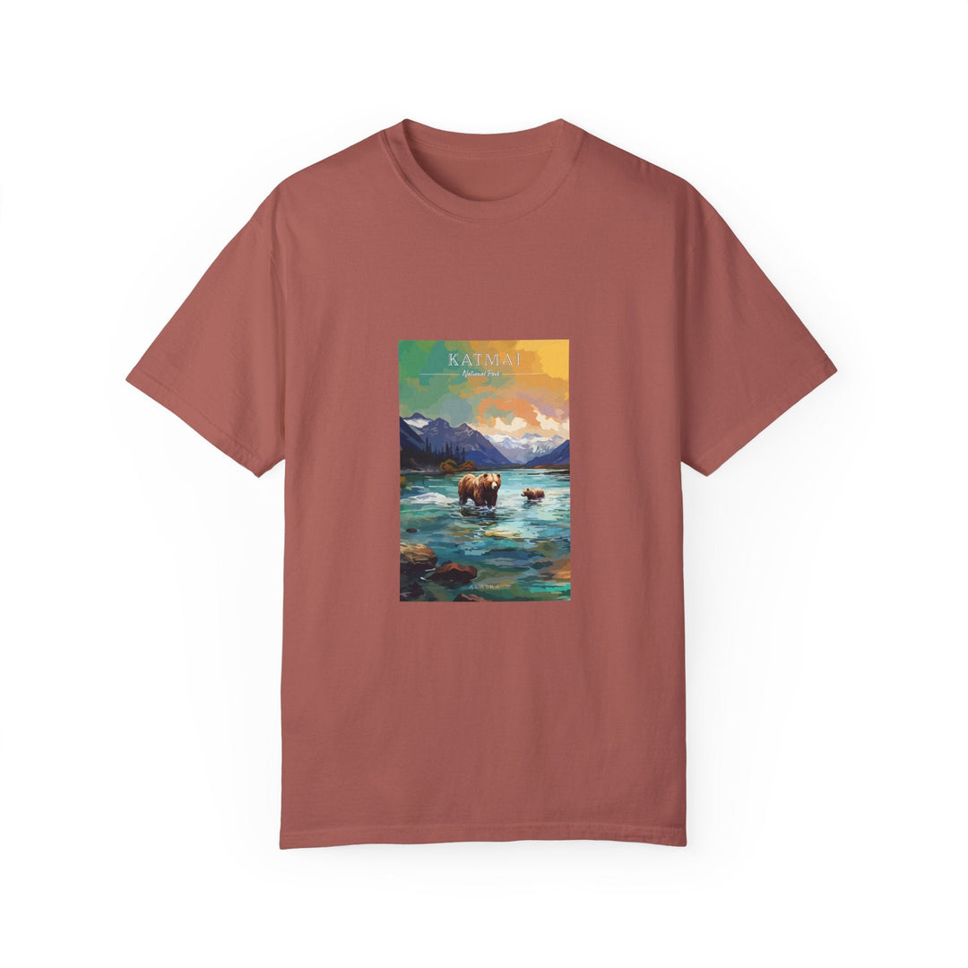 Katmai National Park Pop Art T-shirt - My Nature Book Adventures