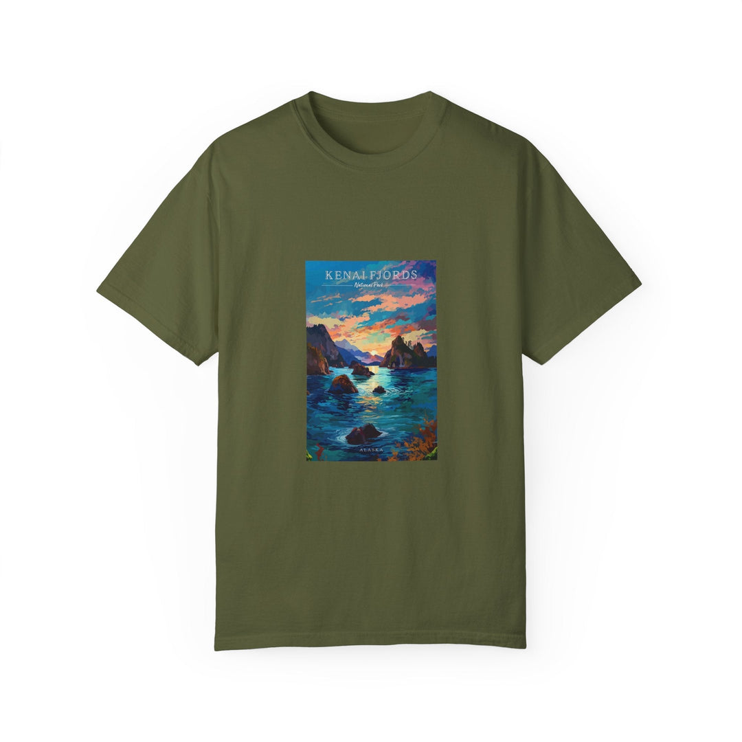 Kenai Fjords National Park Pop Art T-shirt - My Nature Book Adventures