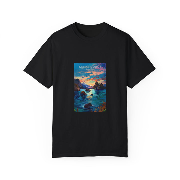 Kenai Fjords National Park Pop Art T-shirt - My Nature Book Adventures