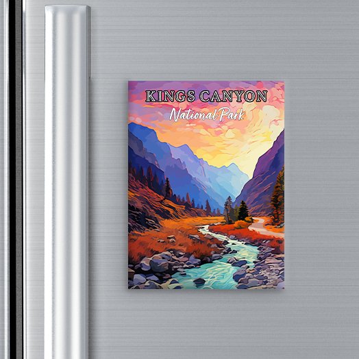 Kings Canyon National Park Magnet - Pop Art-Inspired Classic Keepsake Collection - My Nature Book Adventures