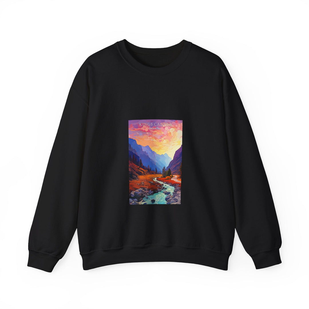 Kings Canyon National Park - Pop Art Inspired Crewneck Sweatshirt - My Nature Book Adventures