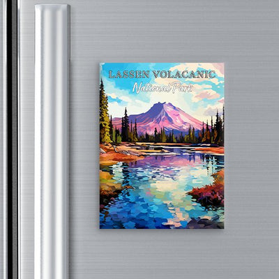 Lassen Volcanic National Park Magnet - Pop Art-Inspired Classic Keepsake Collection - My Nature Book Adventures