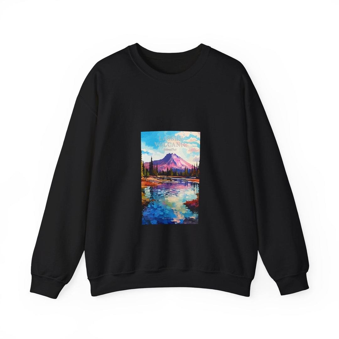 Lassen Volcanic National Park - Pop Art Inspired Crewneck Sweatshirt - My Nature Book Adventures