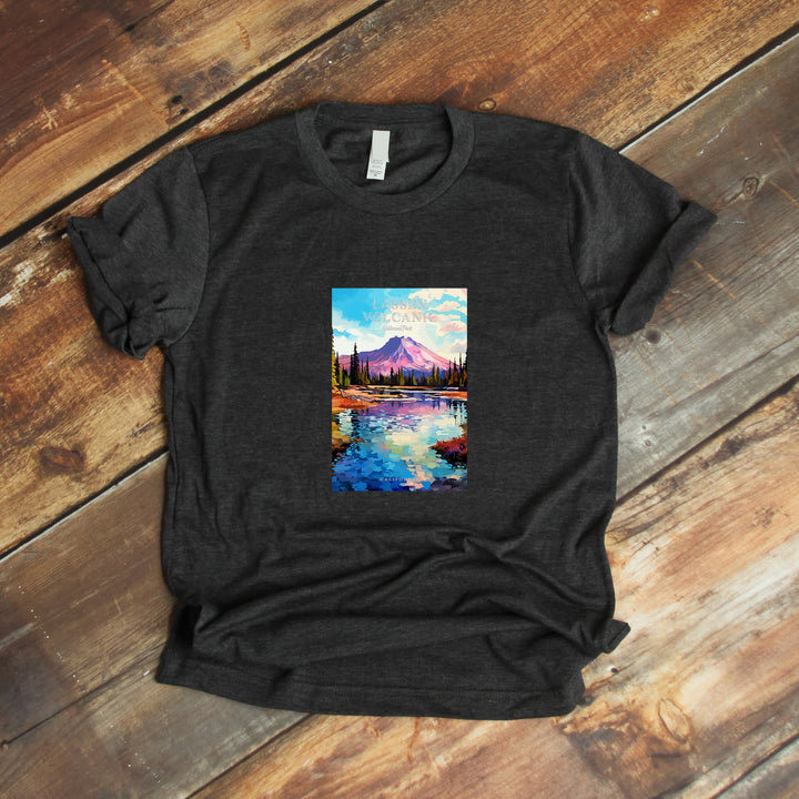 Lassen Volcanic National Park Pop Art T-shirt - My Nature Book Adventures