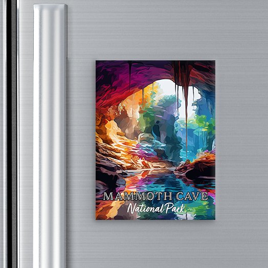 Mammoth Cave National Park Magnet - Pop Art-Inspired Classic Keepsake Collection - My Nature Book Adventures