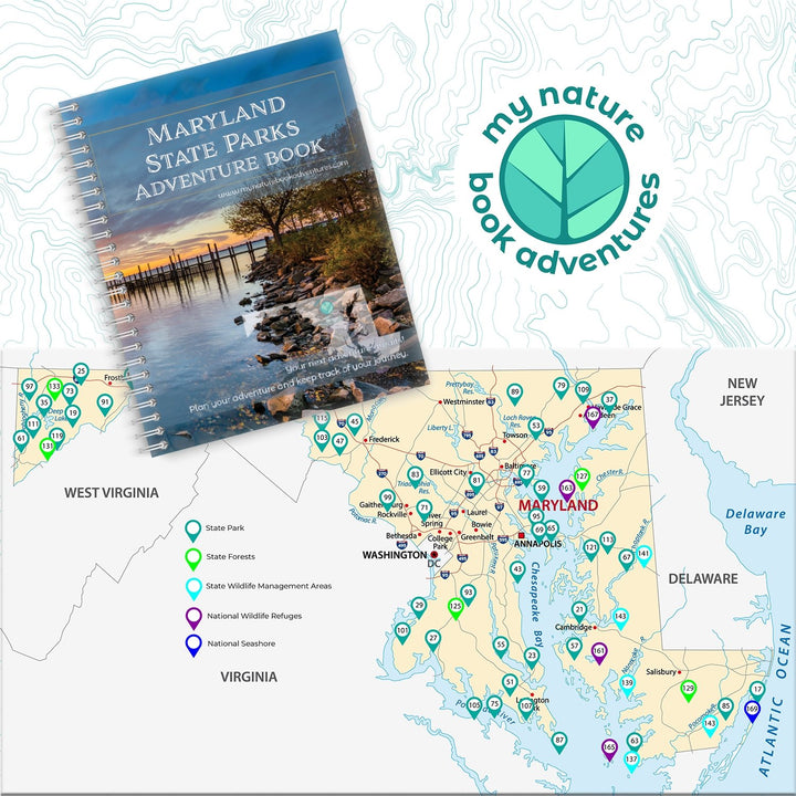 Maryland Parks - DIGITAL DOWNLOAD - Adventure Planning Journal - My Nature Book Adventures