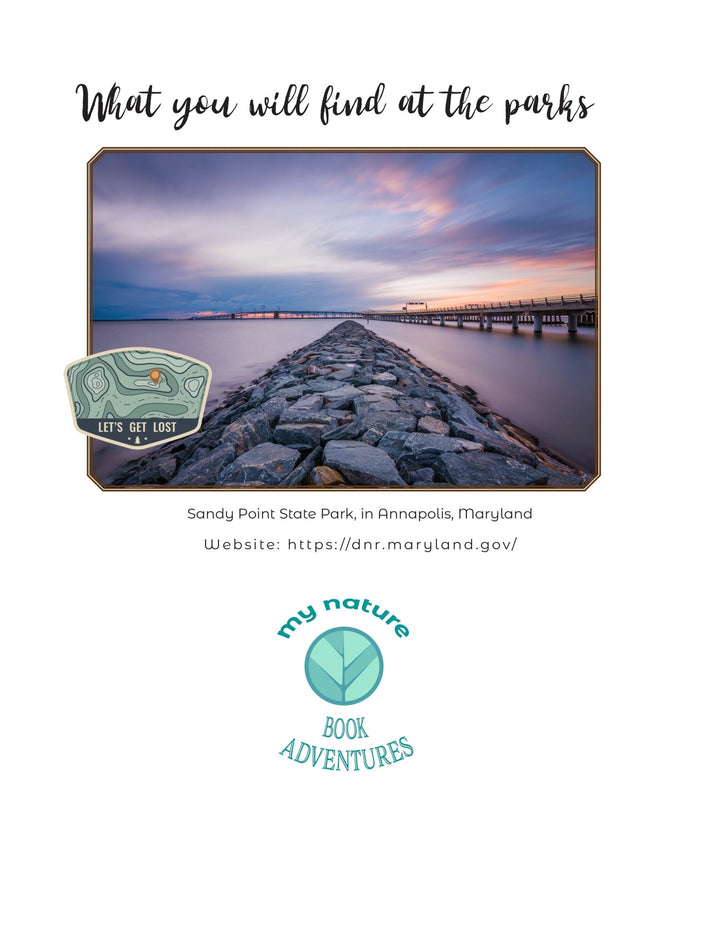 Maryland Parks - DIGITAL DOWNLOAD - Adventure Planning Journal - My Nature Book Adventures