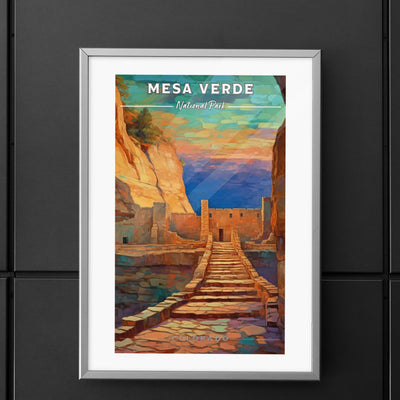 Mesa Verde National Park Commemorative Poster: A Pop Art Tribute - My Nature Book Adventures