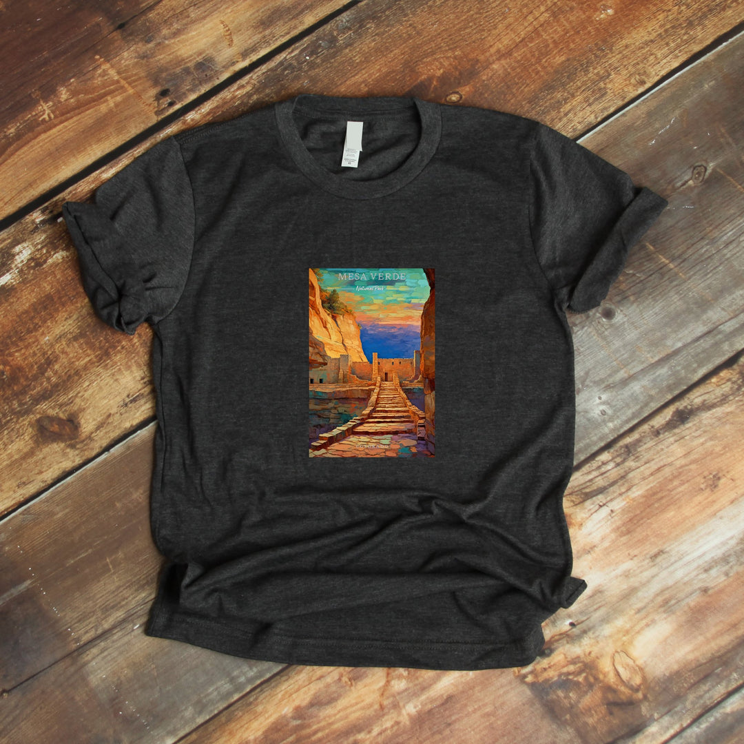 Mesa Verde National Park Pop Art T-shirt - My Nature Book Adventures
