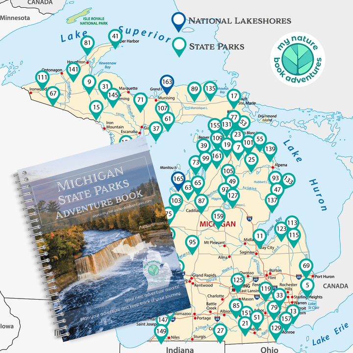 Michigan State Parks - DIGITAL DOWNLOAD - Adventure Planning Journal - My Nature Book Adventures
