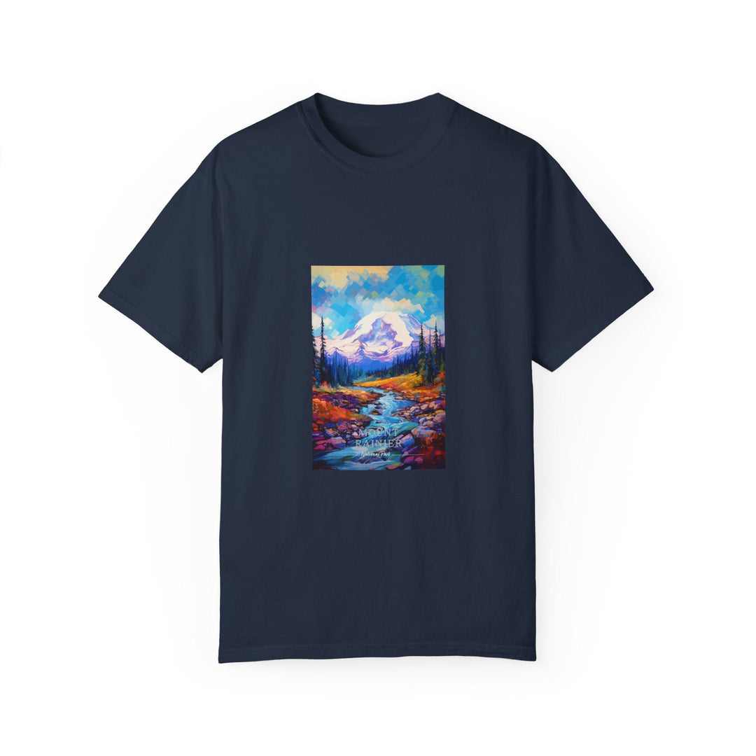 Mount Rainier National Park Pop Art T-shirt - My Nature Book Adventures