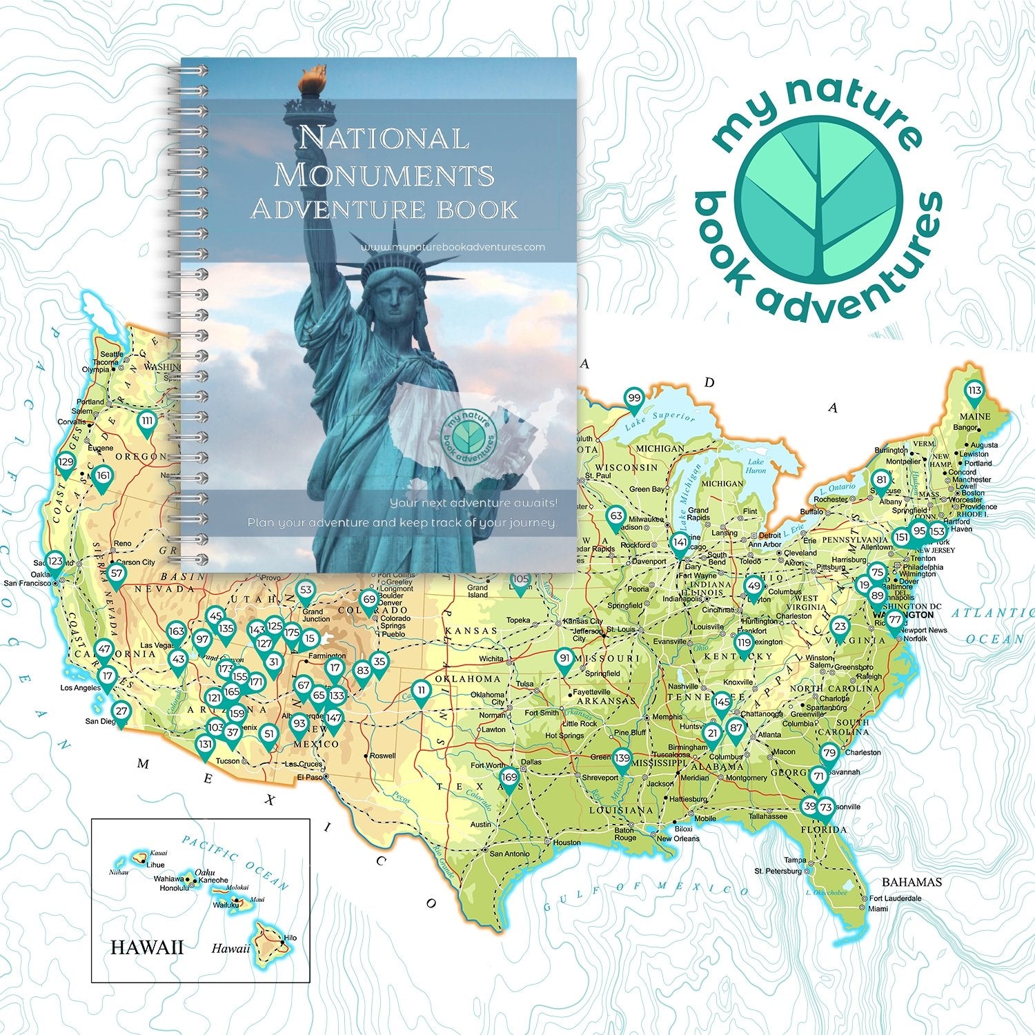 National Monuments - Adventure Planning Journal - My Nature Book Adventures