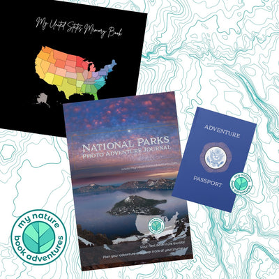 National Park Photo Adventure Journal + US Memory Book + Adventure Passport - My Nature Book Adventures