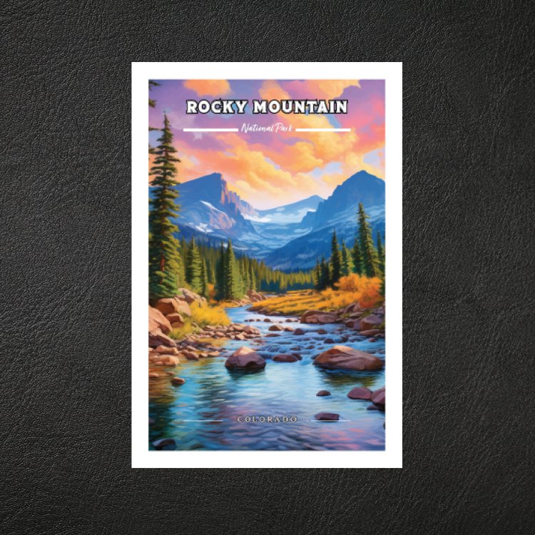 Postcard Album of Views Rocky Mountain National Park 