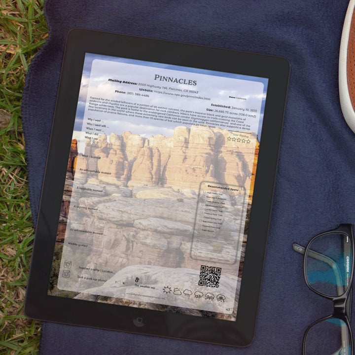 National Parks - DIGITAL DOWNLOAD - Adventure Planning Journal - Individual Pages - Editable PDF - My Nature Book Adventures