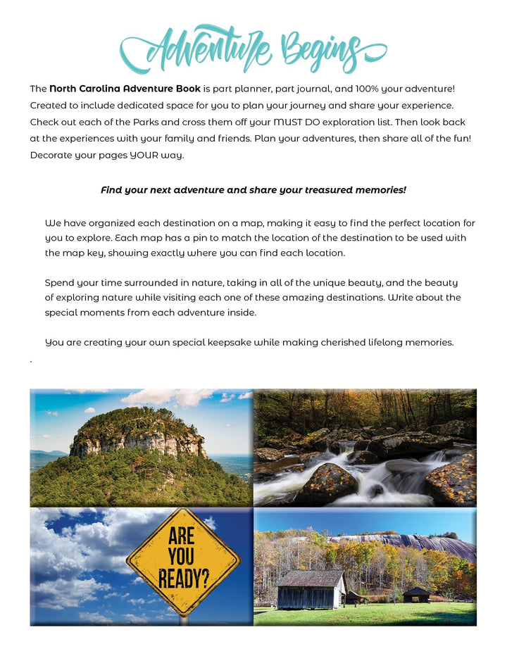 New 2023 - North Carolina Adventure Book - My Nature Book Adventures