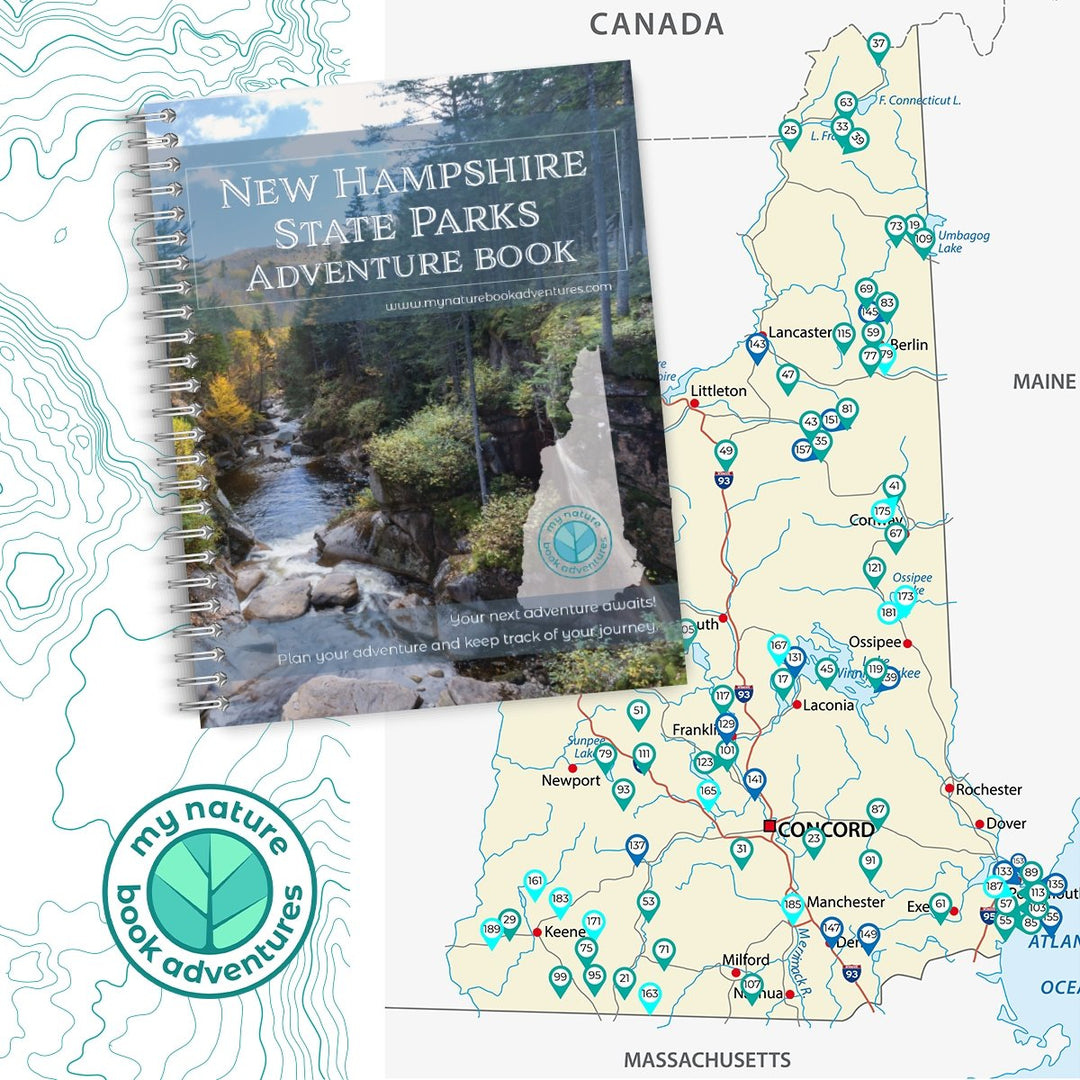 New Hampshire Parks - DIGITAL DOWNLOAD - Adventure Planning Journal - My Nature Book Adventures