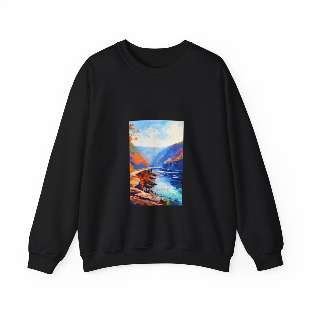 New River Gorge National Park - Pop Art Inspired - Crewneck Sweatshirt - My Nature Book Adventures