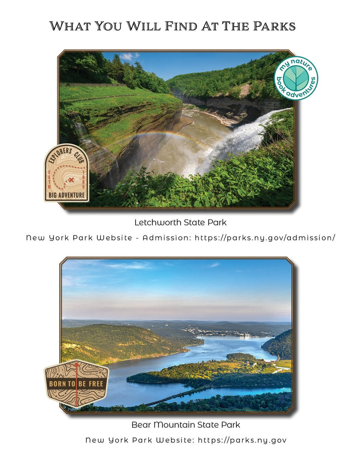 New York State Parks - DIGITAL DOWNLOAD - Adventure Planning Journal - My Nature Book Adventures