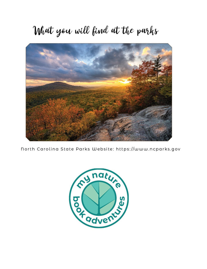 North Carolina State Parks - DIGITAL DOWNLOAD - Adventure Planning Journal - My Nature Book Adventures