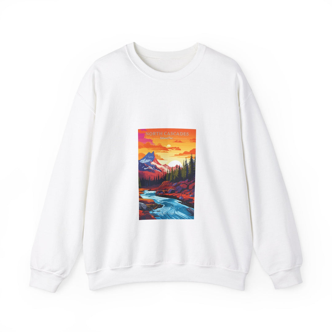 North Cascades National Park - Pop Art Inspired - Crewneck Sweatshirt - My Nature Book Adventures