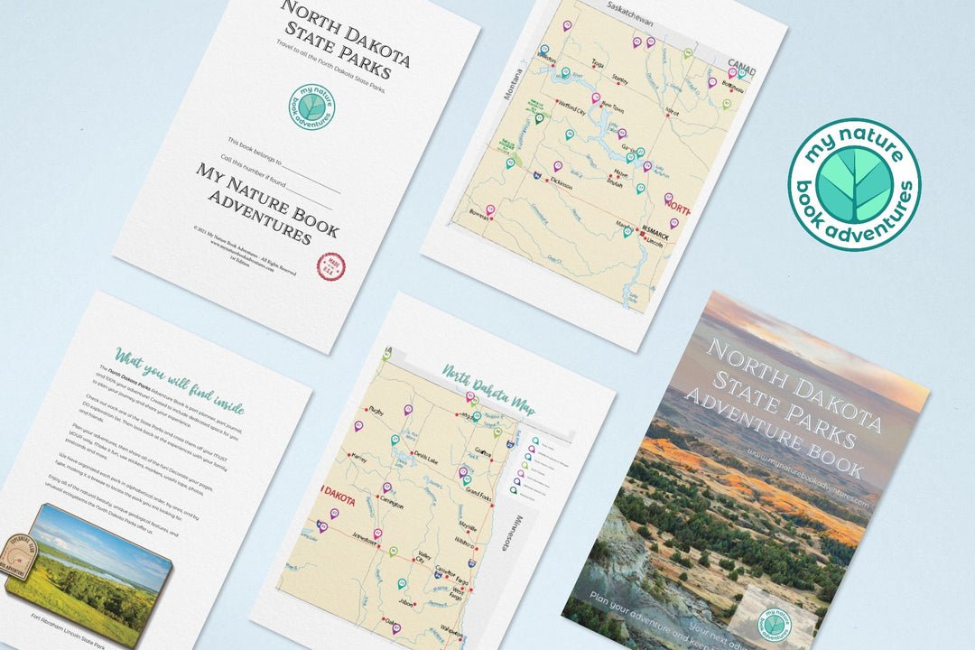 North Dakota State Parks - DIGITAL DOWNLOAD - Adventure Planning Journal - My Nature Book Adventures