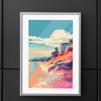 Oregon Dunes - Must See Commemorative Poster: A Pop Art Tribute - My Nature Book Adventures