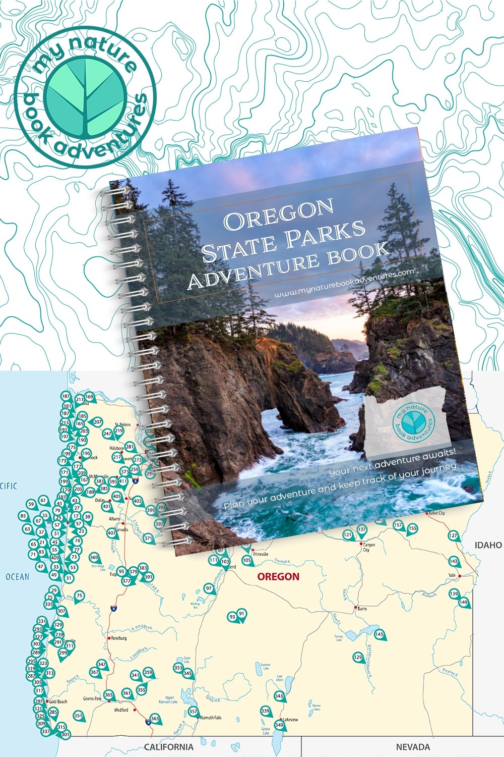 Oregon State Parks - DIGITAL DOWNLOAD - Adventure Planning Journal