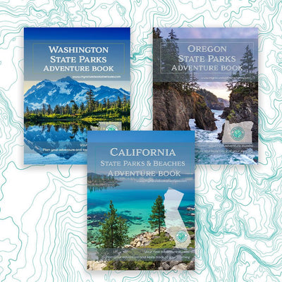 Pacific West Coast USA Adventure Combo - California + Oregon + Washington Adventure Books - My Nature Book Adventures