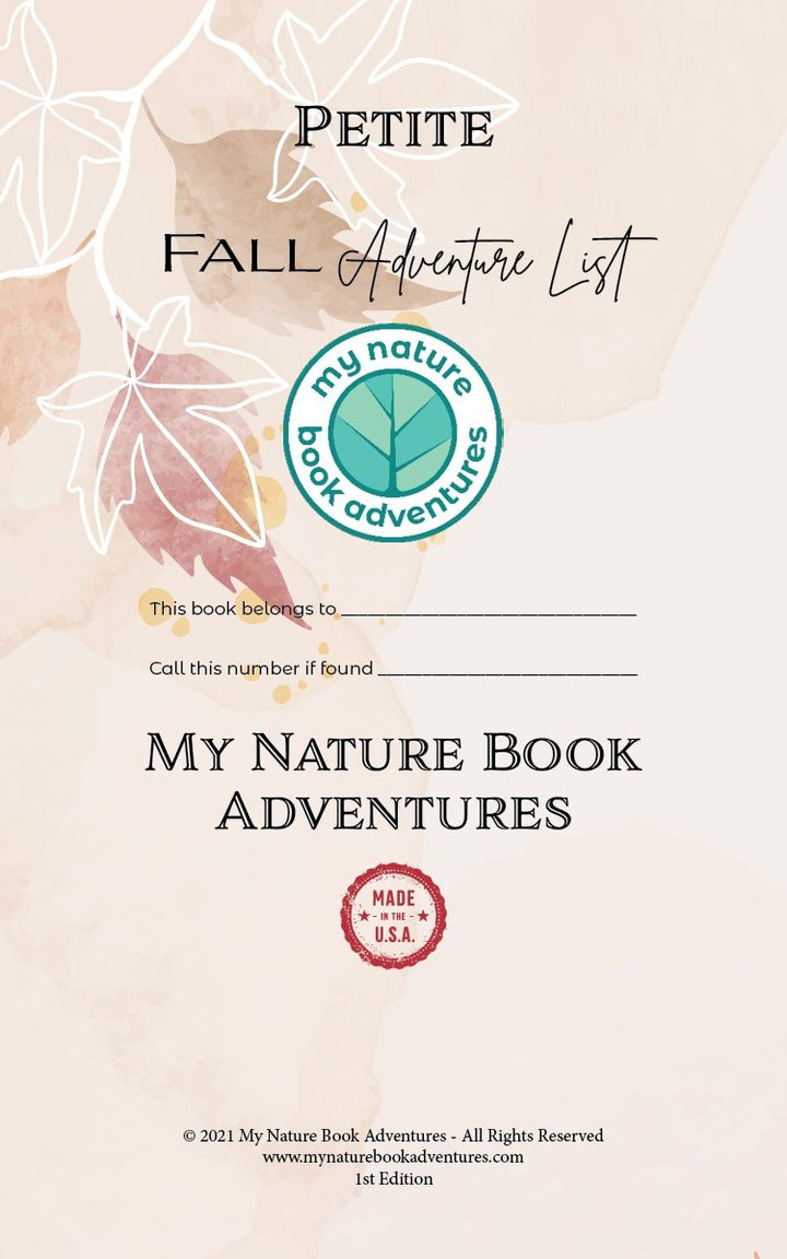 Petite - Fall Adventure Planning Journal