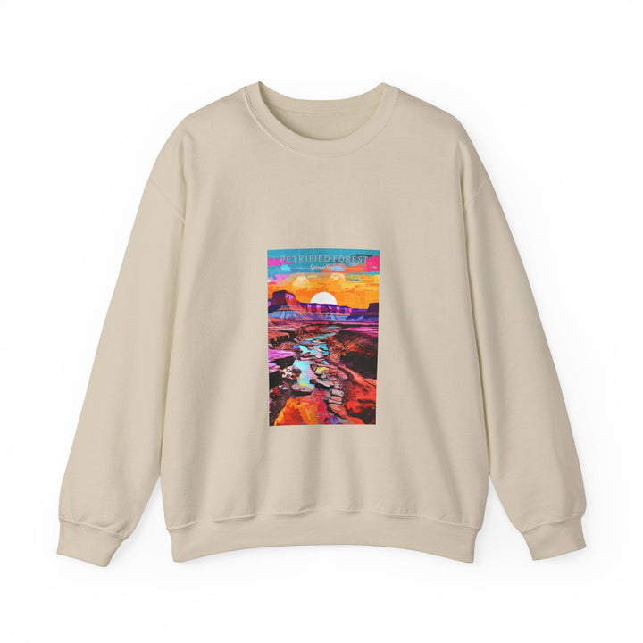 Petrified Forest National Park - Pop Art Inspired Crewneck Sweatshirt - My Nature Book Adventures