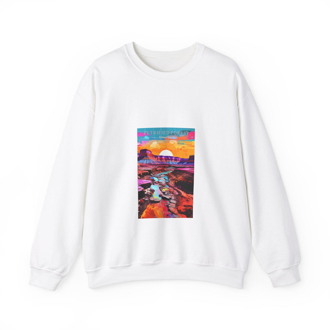 Petrified Forest National Park - Pop Art Inspired Crewneck Sweatshirt - My Nature Book Adventures